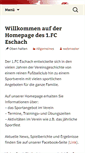 Mobile Screenshot of fc-eschach.de