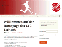 Tablet Screenshot of fc-eschach.de
